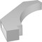 Ekena Millwork 3 1/2-in. W x 22-in. D x 28-in. H Imperial Architectural Grade PVC Knee Brace BRCP035X22X28IMP - alternate 6